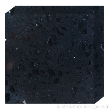 Black Artificial Quartz Countertop,Man Made Stone